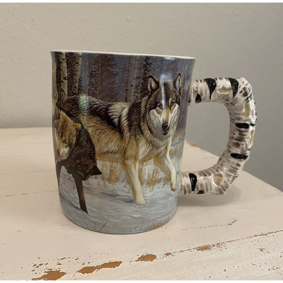 Rivers Edge 3D Wolf Cynthie Fisher Coffee Mug Cup Used - Picture 2 of 11